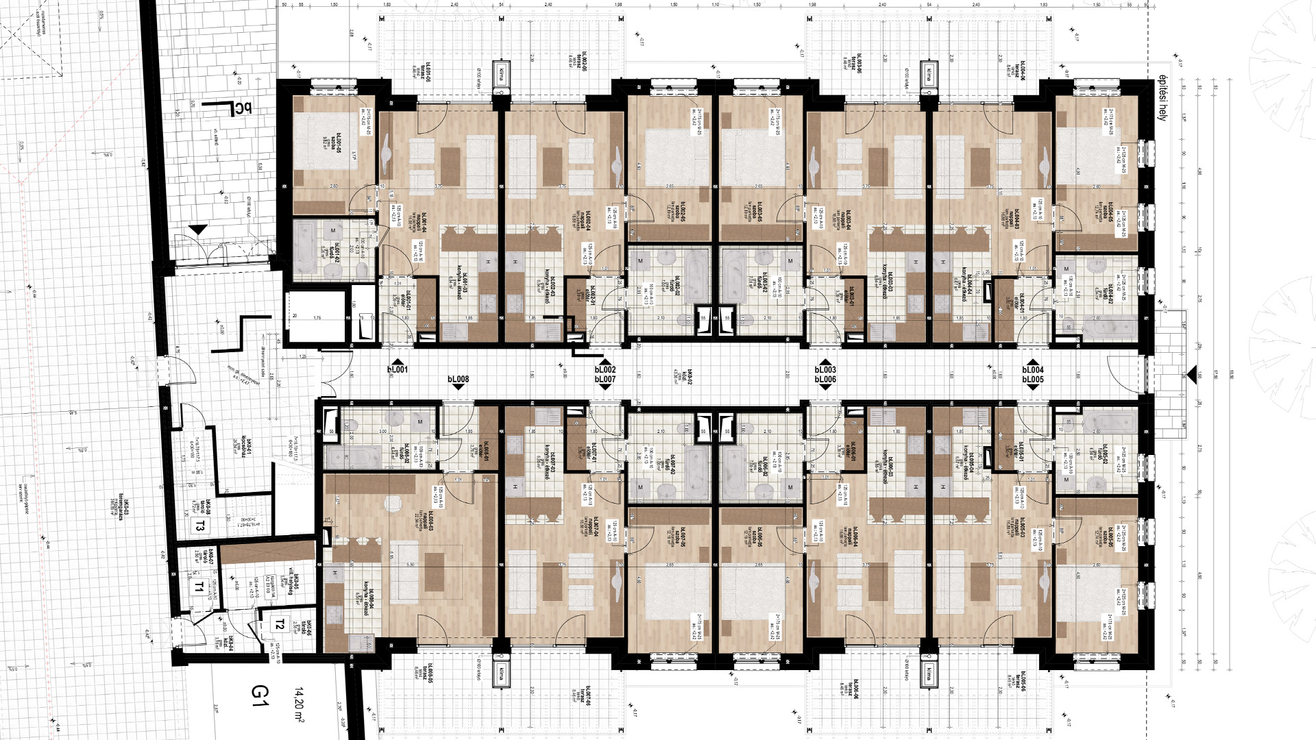 B épület földszint